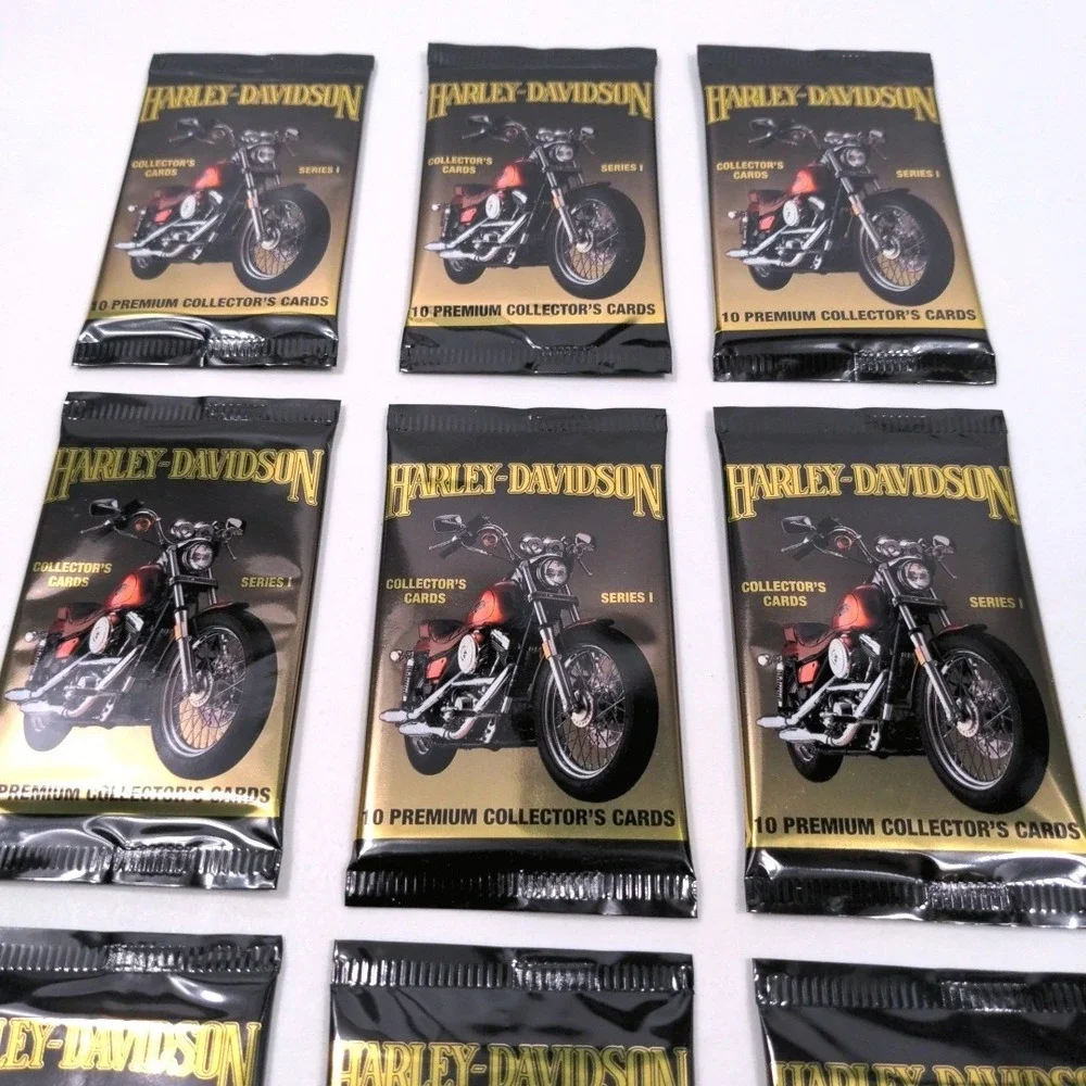 VTG 1992 Harley-Davidson Series 1 Collector Cards Lot of 9 Sealed Packs 90 Total
